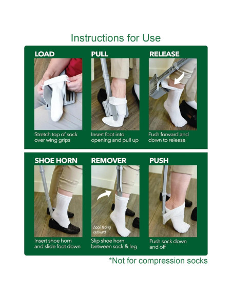 Sock Ox - Dispositivo para Poner Calcetines - Productos Fáciles de Usar Sock Ox - Dispositivo para Poner Calcetines - Productos Fáciles de Usar