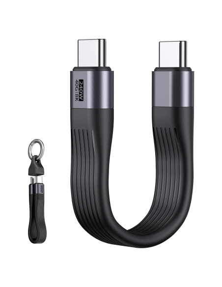 Cable USB C Corto 13cm EndlesShine 240W Carga Rápida Cable USB C Corto 13cm EndlesShine 240W Carga Rápida