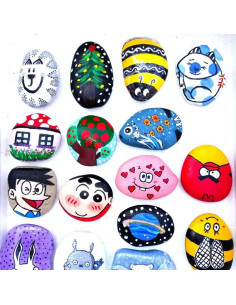 Piedras para Pintar YISZM 10PCS 5-8 cm Artes y Manualidades 2