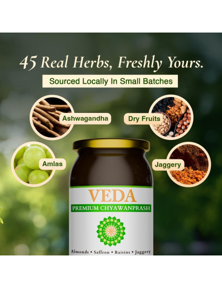 Chyawanprash VEDA Sin Azúcar 473 g - Mermelada Herbal Ayurvédica Chyawanprash VEDA Sin Azúcar 473 g - Mermelada Herbal Ayurvédica