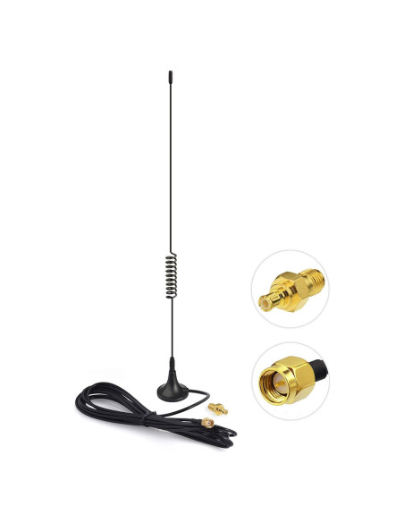 Antena Doble Banda BINGFU 978MHz 1090MHz 5dBi SMA Magnética Antena Doble Banda BINGFU 978MHz 1090MHz 5dBi SMA Magnética