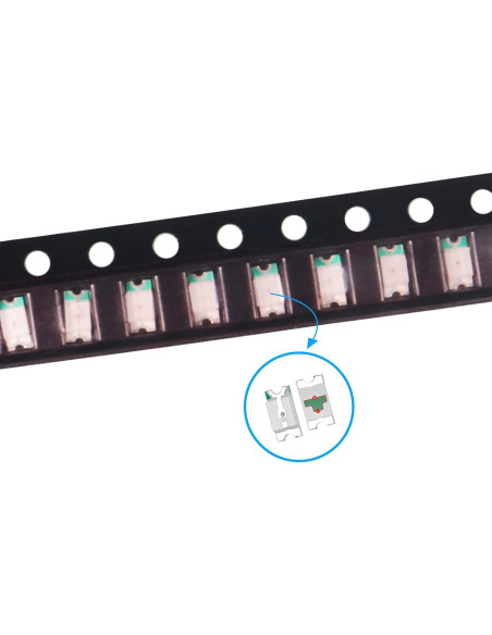 Kit de 200 Luces LED Diodo SMD 1206 Coliao 5 Colores Kit de 200 Luces LED Diodo SMD 1206 Coliao 5 Colores