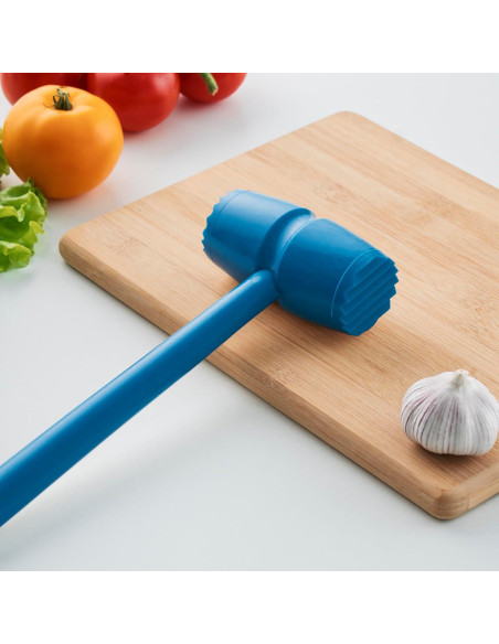 Martillo Aplastador de Carne Mix.Home Doble Cara 27.94 cm Azul Martillo Aplastador de Carne Mix.Home Doble Cara 27.94 cm Azul