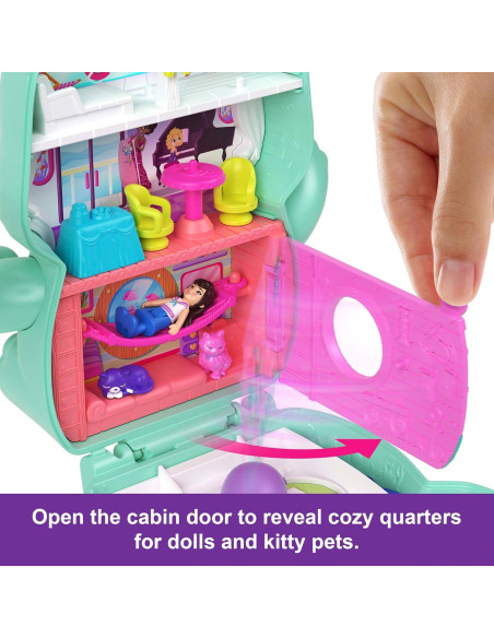 Muñecas Polly Pocket Compacto Gatito Navegación con Accesorios Muñecas Polly Pocket Compacto Gatito Navegación con Accesorios