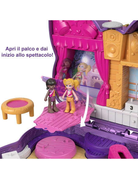 Juego compacto Polly Pocket Arco del escenario brillante 200g Juego compacto Polly Pocket Arco del escenario brillante 200g