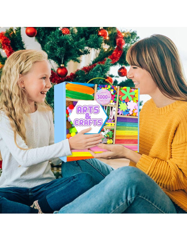 Kit de Manualidades ZEIZHUBN 3000 Piezas para Niños 4-12 Años