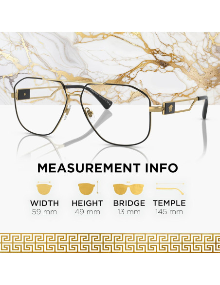 Gafas Versace VE1287 No Polarizadas para Hombre - Metal Negro/Dorado Gafas Versace VE1287 No Polarizadas para Hombre - Metal Negro/Dorado