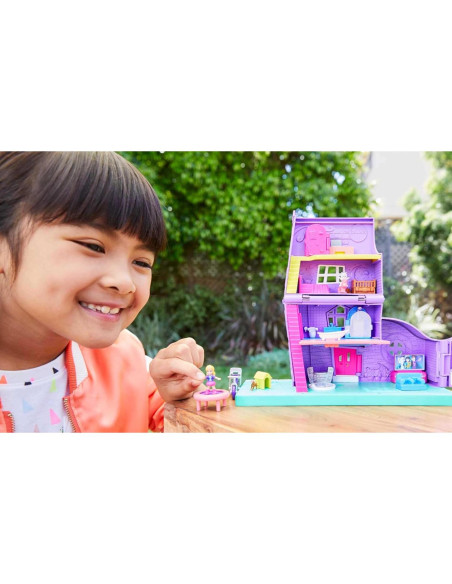 Casa de Muñecas Polly Pocket Mattel con Muñeca y Bicicleta Casa de Muñecas Polly Pocket Mattel con Muñeca y Bicicleta