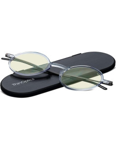 Gafas de lectura redondas ThinOptics Manhattan con bloqueo luz azul 2