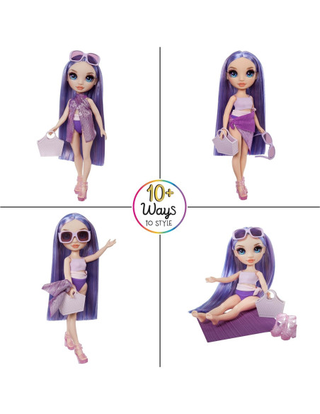 Muñeca de Moda Violet Rainbow High 28 cm con Traje de Baño Muñeca de Moda Violet Rainbow High 28 cm con Traje de Baño