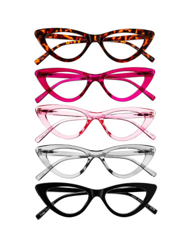 Gafas de lectura Yogo Vision para mujer, ojo de gato, 5 colores