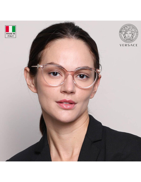 Gafas Versace VE3298B 55mm Acetato Rosa para Mujeres Gafas Versace VE3298B 55mm Acetato Rosa para Mujeres