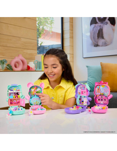 Compacto Rodeo de Ponis Polly Pocket con 1 Muñeca y Accesorios Compacto Rodeo de Ponis Polly Pocket con 1 Muñeca y Accesorios