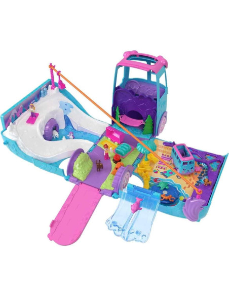 Juego de Aventura Móvil de Mascotas Polly Pocket con 2 Muñecas y 21 Accesorios Juego de Aventura Móvil de Mascotas Polly Pocket con 2 Muñecas y 21 Accesorios