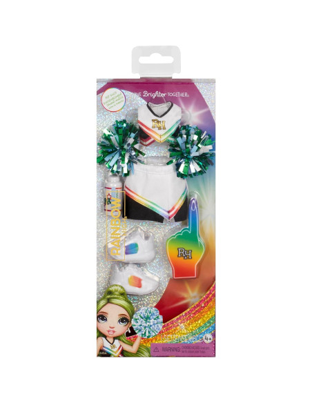 Paquete de Moda Rainbow High Pep Rally - Conjunto Animadora y Accesorios Paquete de Moda Rainbow High Pep Rally - Conjunto Animadora y Accesorios