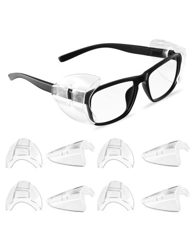 4 Pares de Protectores Laterales para Gafas COMNICO Transparentes