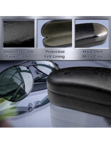Estuche Duro para Gafas de Sol MiEstucheDeGafas Negro