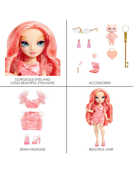 Muñeca Rainbow High Pinkly Paige Rosa con Accesorios 25.4 cm Muñeca Rainbow High Pinkly Paige Rosa con Accesorios 25.4 cm