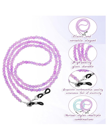 Cadenas para Gafas EupHHonycs con Perlas 68cm - 2 Piezas