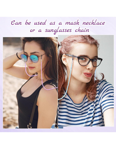 Cadenas para Gafas EupHHonycs con Perlas 68cm - 2 Piezas Cadenas para Gafas EupHHonycs con Perlas 68cm - 2 Piezas
