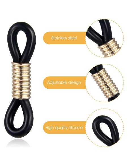 Paquete de 40 extremos de cadena para gafas Ymapinc - Ajustable Paquete de 40 extremos de cadena para gafas Ymapinc - Ajustable