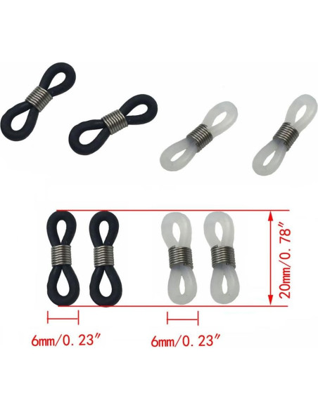 60 Extremos de Goma Antideslizantes para Gafas Hyamass 60 Extremos de Goma Antideslizantes para Gafas Hyamass