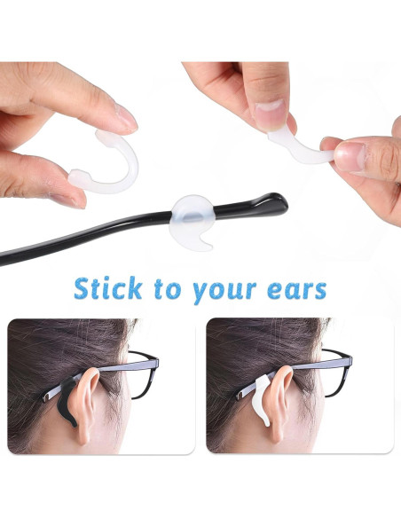 16 Pares Sujetadores de Gafas Silicona Antideslizantes QfwdfcTrenz 16 Pares Sujetadores de Gafas Silicona Antideslizantes QfwdfcTrenz