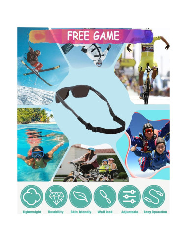 Correa de Gafas para Niños AURAADORN Ajustable 16.5-25.4 cm