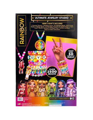 Kit de Joyería Rainbow High - Estudio Definitivo 2500+ Cuentas