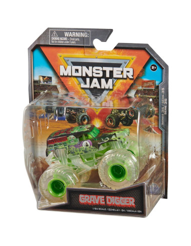 Camión Monstruo Die-Cast Monster Jam Grave Digger 1:64