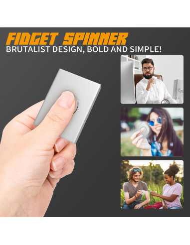 Fidget Spinner DjuiinoStar Acero Inoxidable Pulido Espejo 160g