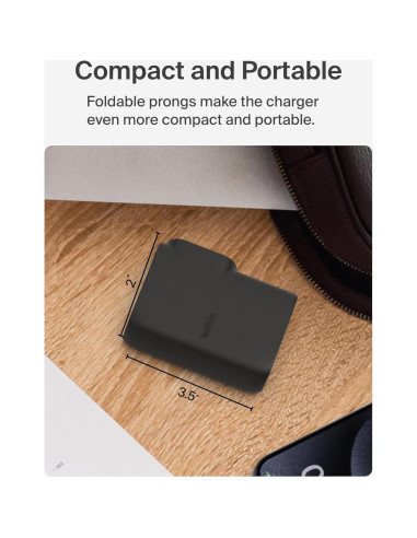 Banco de Energía Híbrido Belkin 5K + Cargador 25W USB-C/A