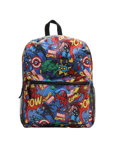 Mochila Escolar Fast Forward Avengers 16" Azul para Niños