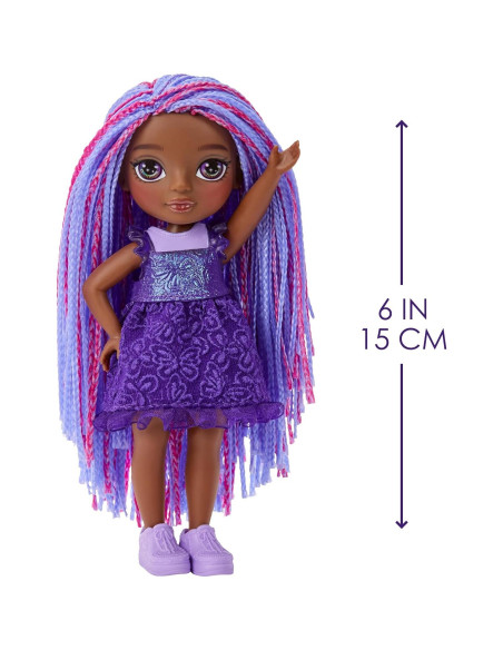 Muñeca Rainbow High Littles Indigo Bailey 14 cm con Zorro Mágico Muñeca Rainbow High Littles Indigo Bailey 14 cm con Zorro Mágico