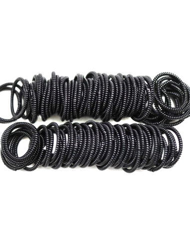 Cintas para Cabello en Espiral STYKIER 100 Pcs Negro
