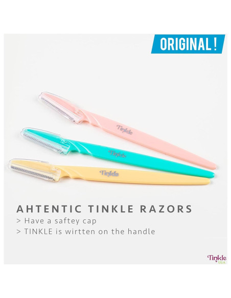 Kit de Dermaplaning Tinkle 3 Piezas - Afeitadora Facial Segura Kit de Dermaplaning Tinkle 3 Piezas - Afeitadora Facial Segura