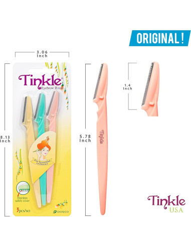 Kit de Dermaplaning Tinkle 3 Piezas - Afeitadora Facial Segura