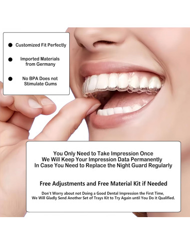 Férula Dental Nocturna Personalizada Candyying para Bruxismo