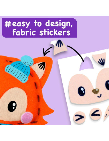 Kit de Costura EZCRA para Niños 8 en 1 - Manualidades Creativas