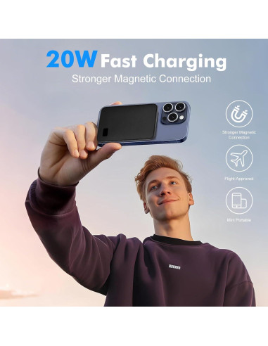 Cargador Portátil Inalámbrico 5000mAh Dongguan Negro