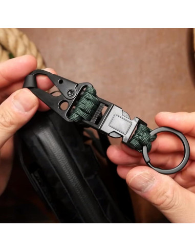 12 Ganchos de Metal Táctico CooBigo 1" para Llaveros y Accesorios