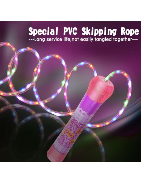 Cuerdas de Saltar LED YongnKids - Paquete de 2, 2.13m, Niños Cuerdas de Saltar LED YongnKids - Paquete de 2, 2.13m, Niños
