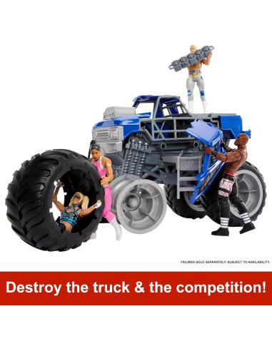 Figura de Acción WWE Mattel Camión Monstruo Wrekkin Slam Crusher