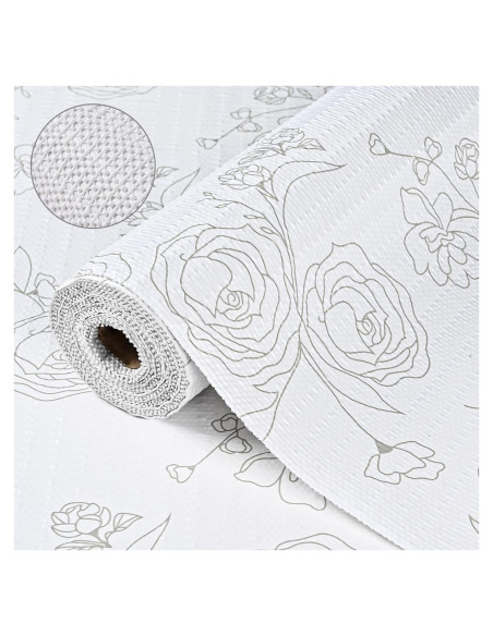 Forro de Cajón Antideslizante Insigoo Floral 30cm x 300cm Forro de Cajón Antideslizante Insigoo Floral 30cm x 300cm