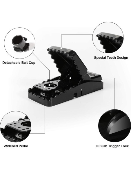 Trampas para Ratones Reutilizables USKICH - 6 Unidades Efectivas Trampas para Ratones Reutilizables USKICH - 6 Unidades Efectivas