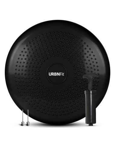 Cojín Inestable URBNFit 33 cm - Disco de Equilibrio Negro