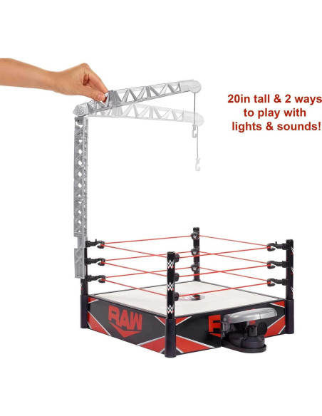 Set de Juego WWE Wrekkin Kickout Ring Mattel 41.4x32.3x52.3 cm Set de Juego WWE Wrekkin Kickout Ring Mattel 41.4x32.3x52.3 cm