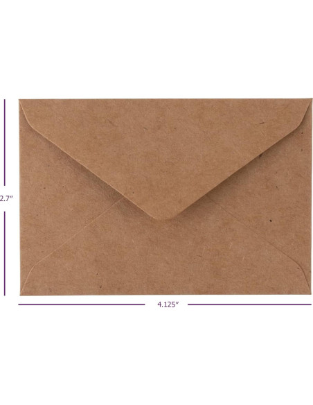 Mini Sobres Kraft Gummed Purple Q Crafts 10.16x6.86cm 60 Pzas Mini Sobres Kraft Gummed Purple Q Crafts 10.16x6.86cm 60 Pzas