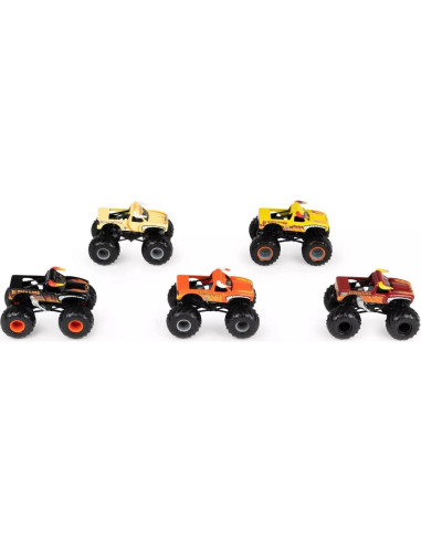 Paquete 5 Camiones Monstruo El Toro Loco Spin Master 1:64