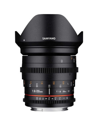 Lente de Video Samyang T1.9 20mm Enfoque Manual para Sony FE